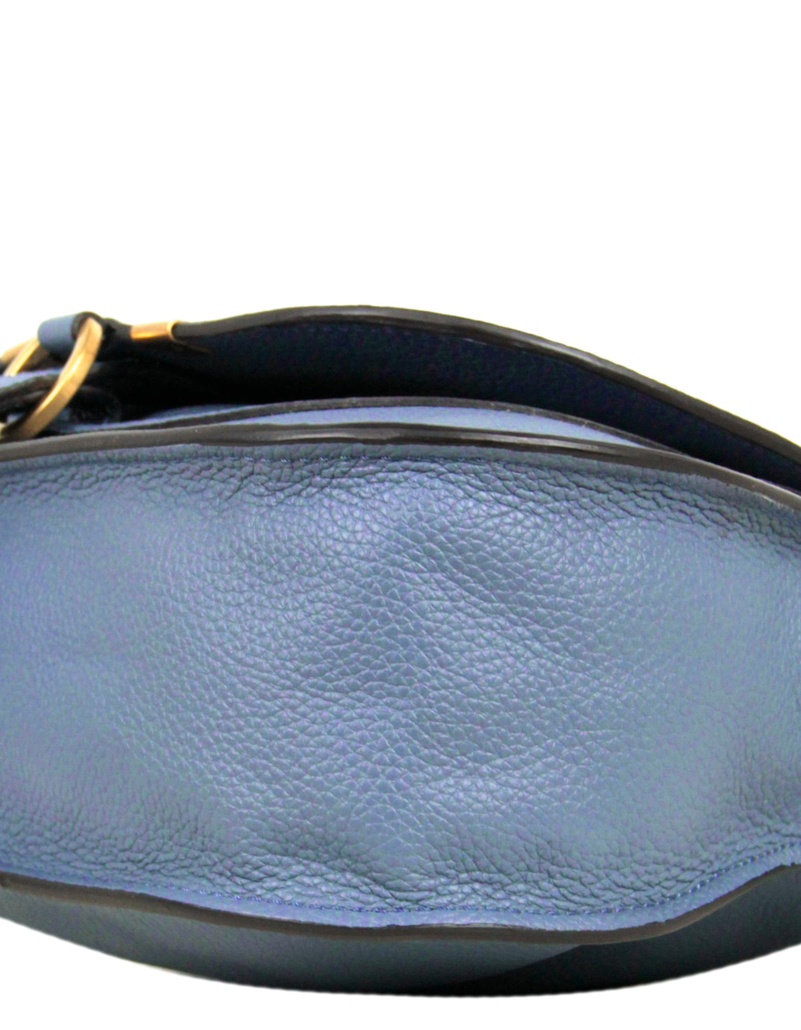 Women's Chloe NEW Graphite Navy Leather Small Marcie Satchel Bag rt. $2, 190