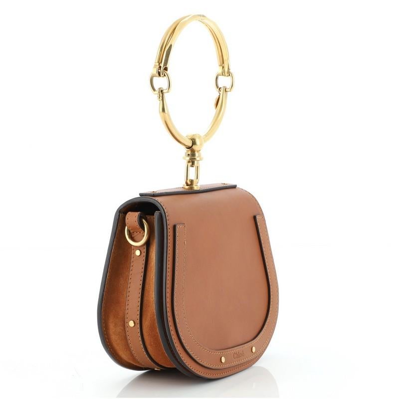 Brown Chloe Nile Crossbody Bag Leather Small