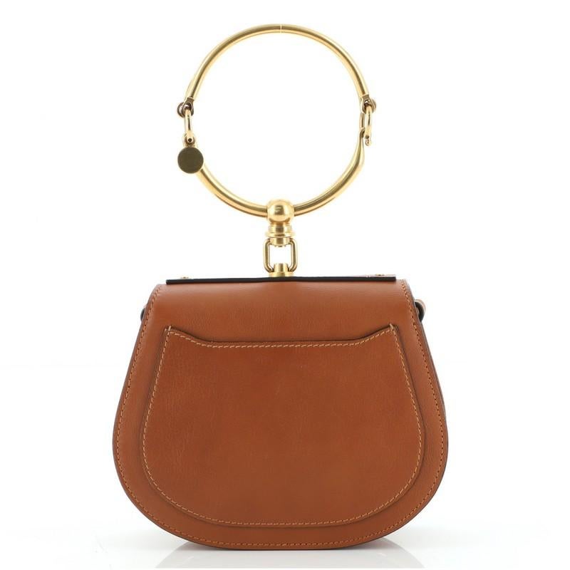 Chloe Nile Crossbody Bag Leather Small In Good Condition In NY, NY