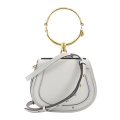 Bracelet nile leather crossbody bag Chloé Grey in Leather - 15023128