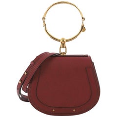 Used Chloe Nile Crossbody Bag Leather Small