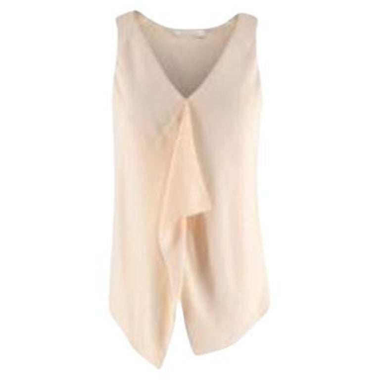 Drapey Short Sleeve Crepe Poncho Blouse Top - eesome