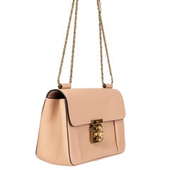 CHLOE nude pink leather ELSIE MEDIUM Shoulder Bag