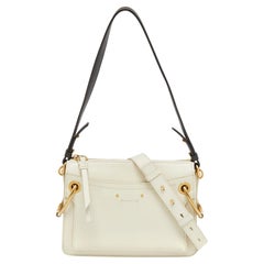 Chloe Off White Leather Roy Shoulder Bag