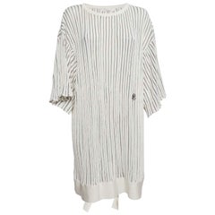 Mini abito con maniche svasate in maglia a fantasia Chloe Off-White L.L.A.