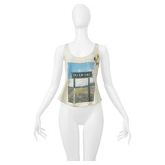 Chloe Off White Valentine Tank Top 2001