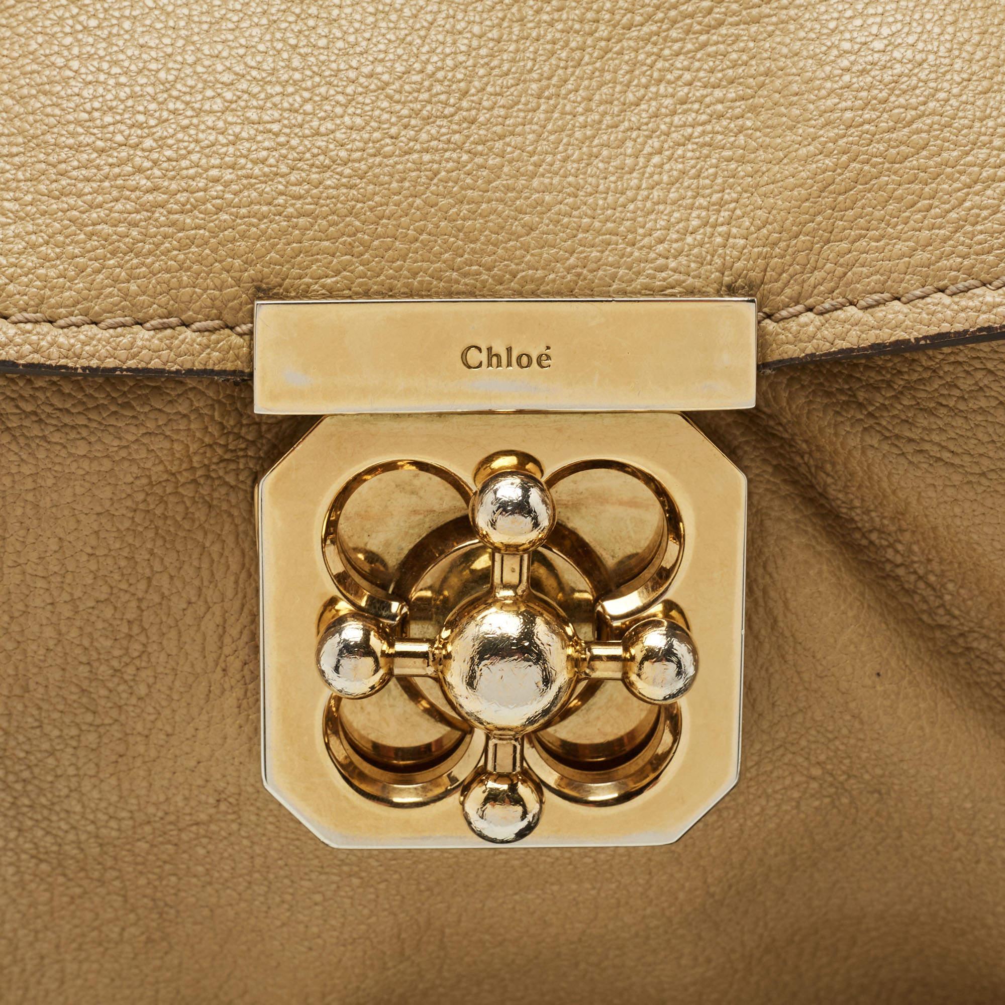 Chloe Olive Green Leather Elsie Top Handle Bag 2