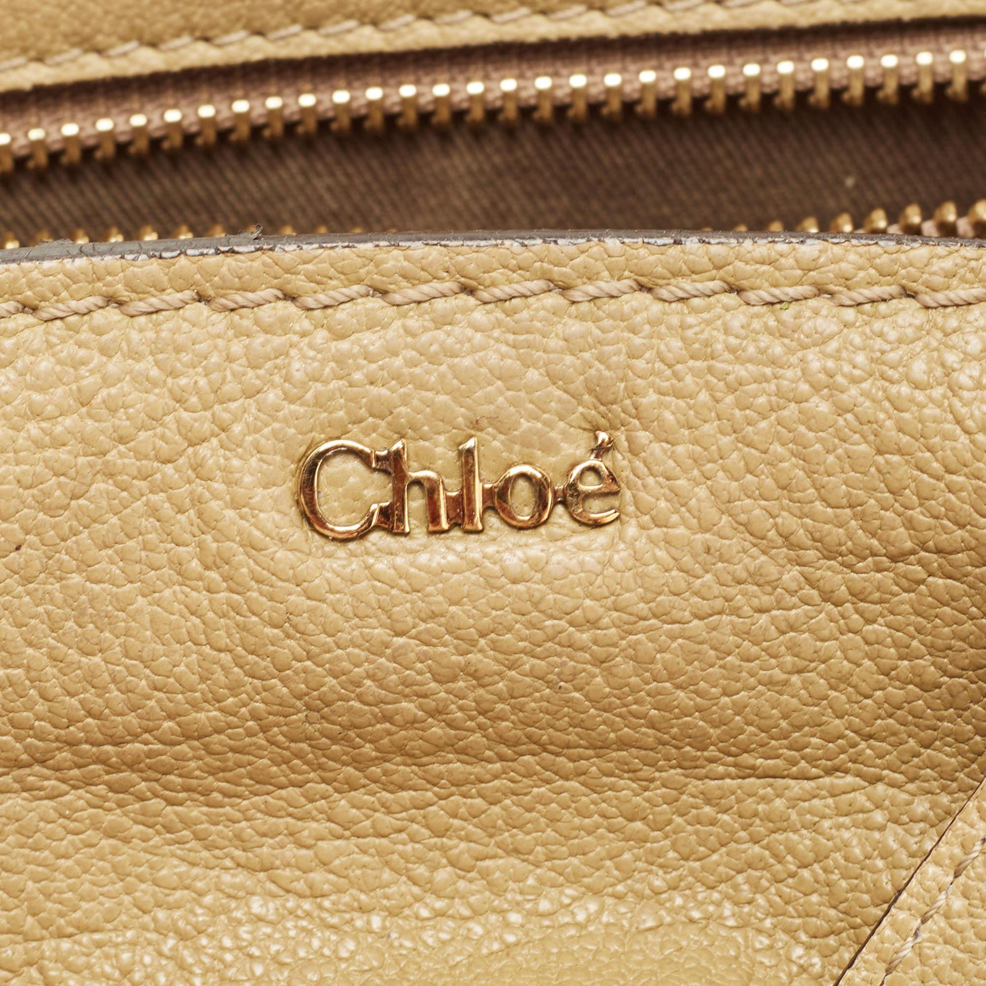 Chloe Olive Green Leather Elsie Top Handle Bag 3