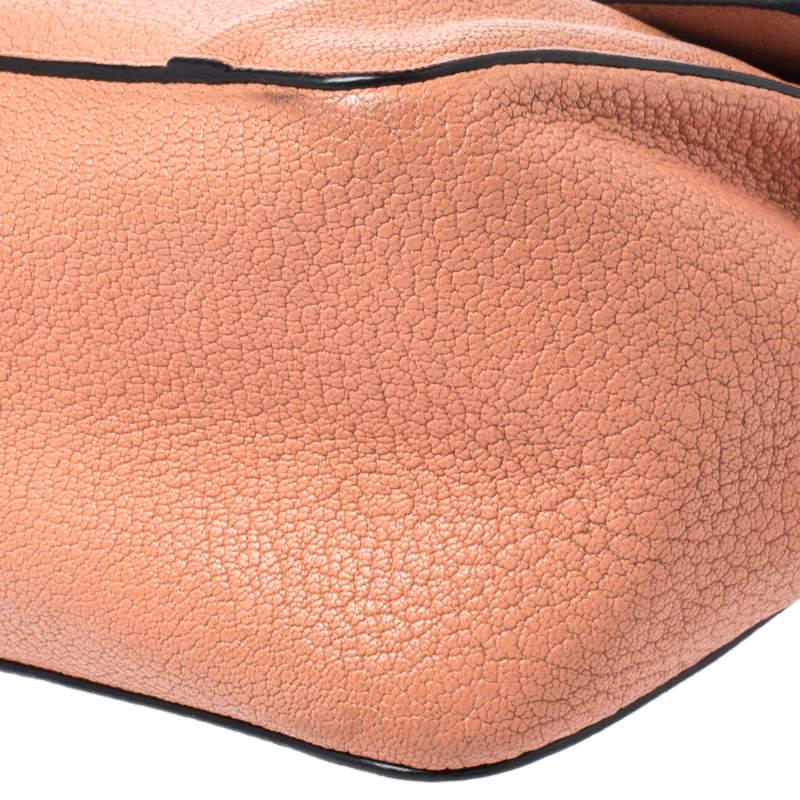 Chloe Orange Leather Medium Elsie Shoulder Bag For Sale 7