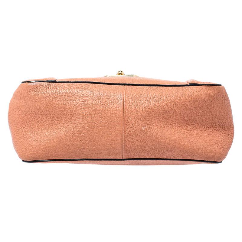 Chloe Orange Leather Medium Elsie Shoulder Bag In Fair Condition For Sale In Dubai, Al Qouz 2