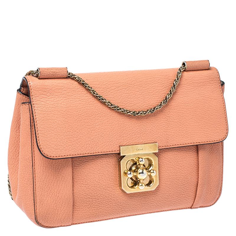 orange leather handbag