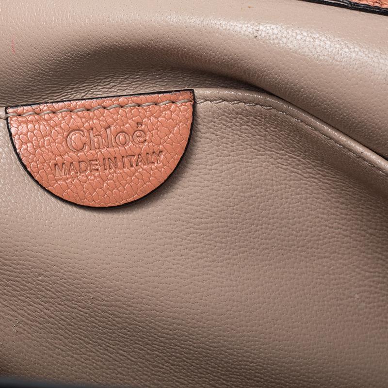 Chloe Orange Leather Medium Elsie Shoulder Bag In Good Condition In Dubai, Al Qouz 2