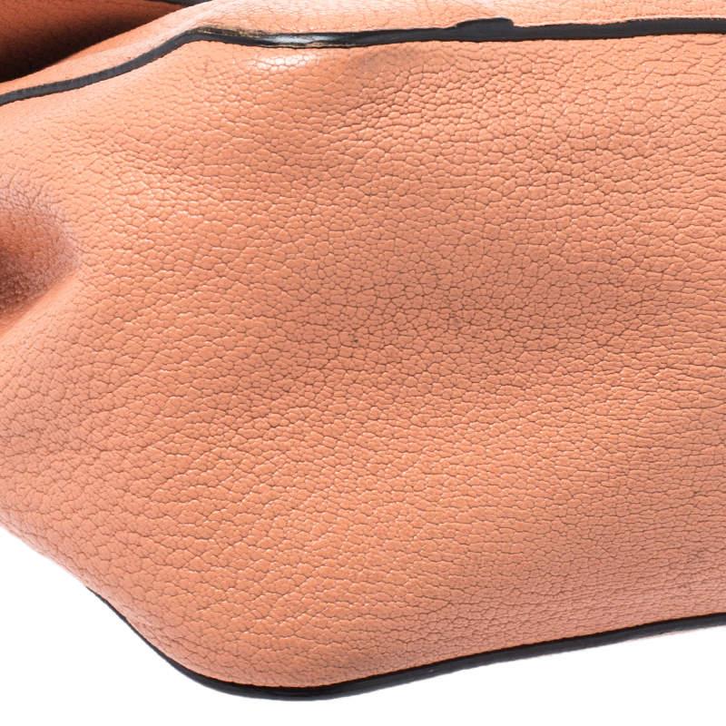 Chloe Orange Leather Medium Elsie Shoulder Bag For Sale 4