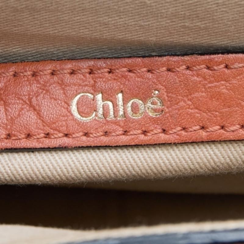 Chloe Orange Leder Kleine Sally Umhängetasche Damen im Angebot