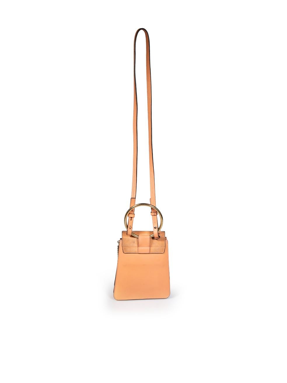 Chloé Orange Small Faye Bracelet Crossbody In Good Condition In London, GB