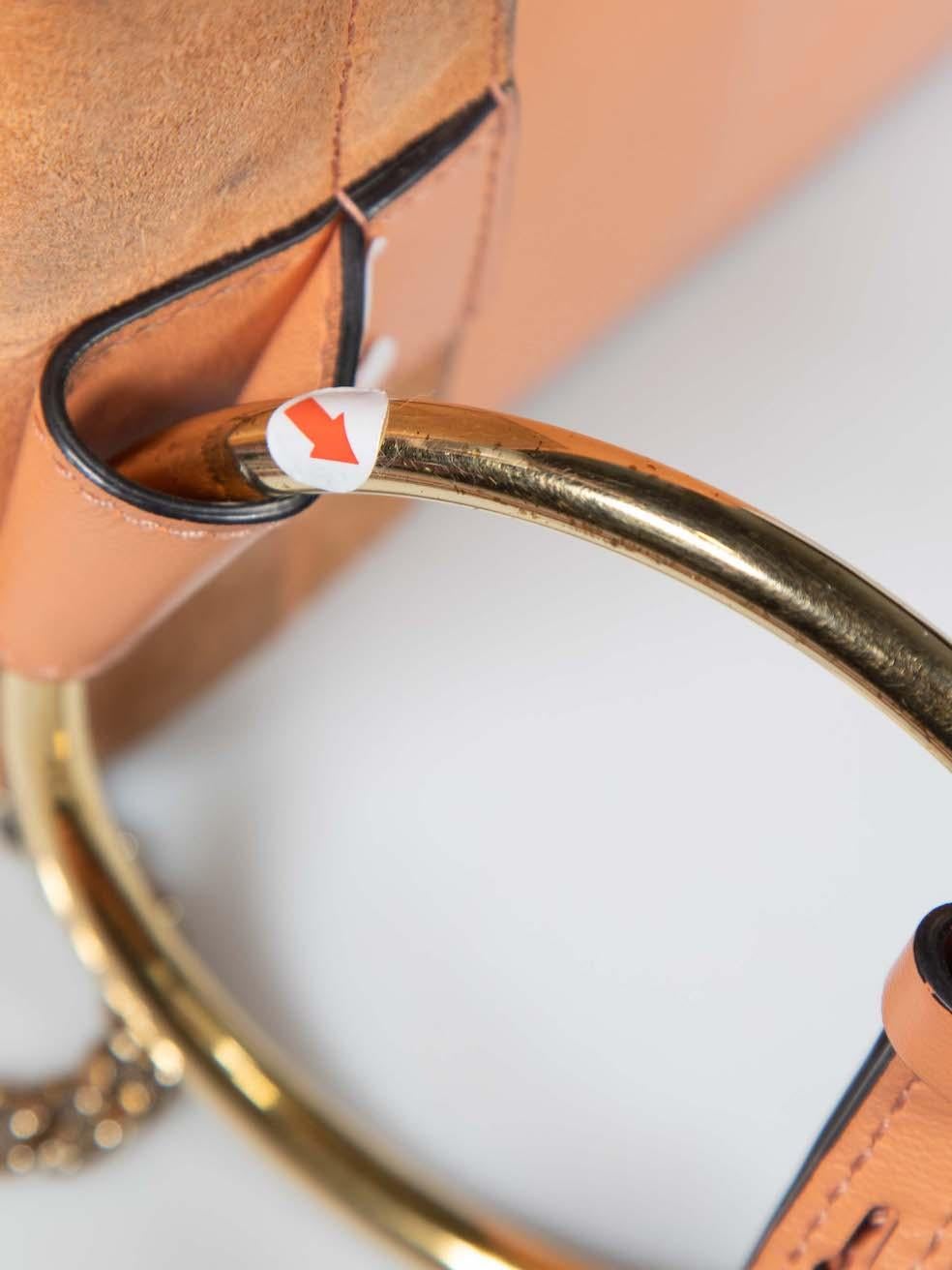 Chloé Orange Small Faye Bracelet Crossbody 3