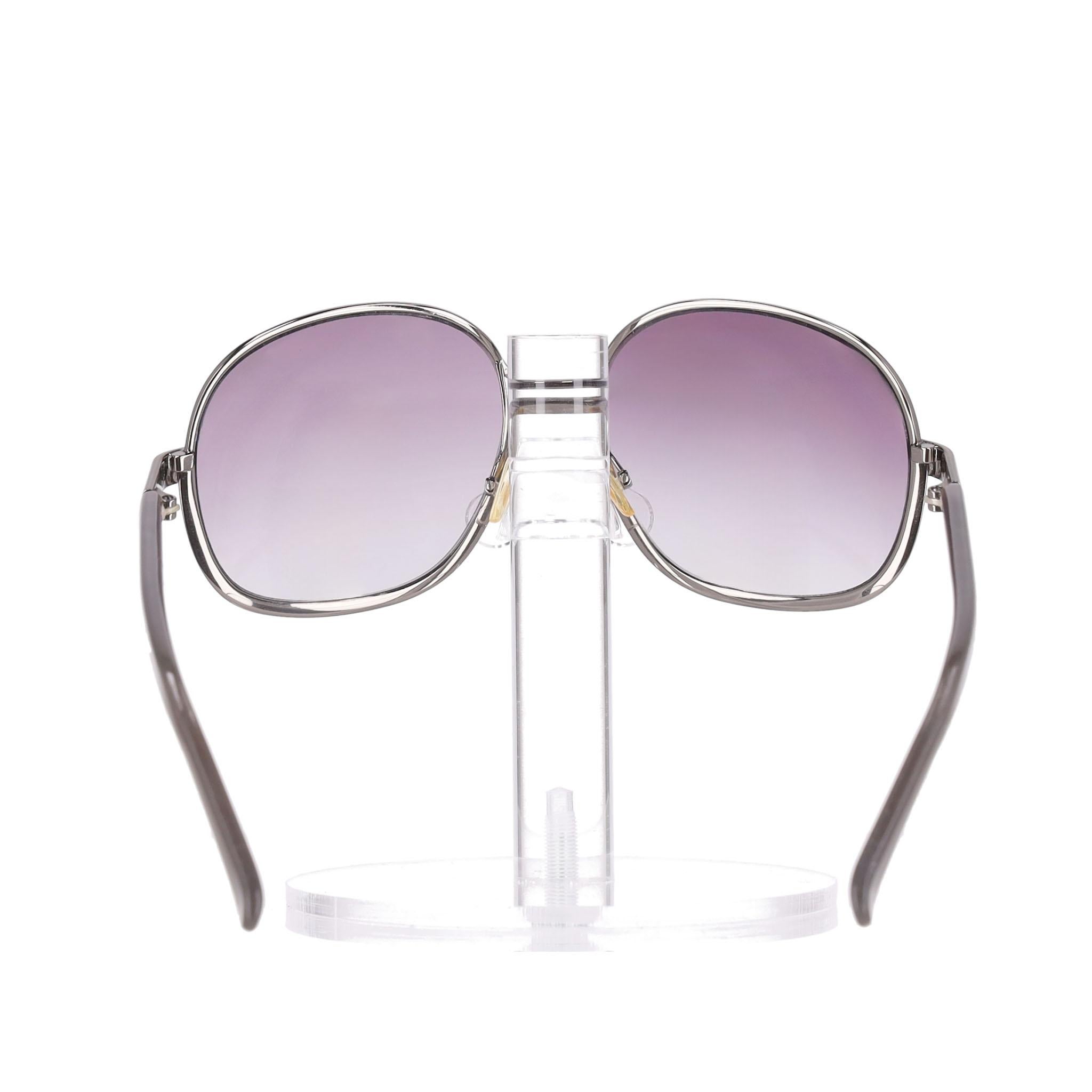 Gris Lunettes de soleil surdimensionnées Chloe en vente