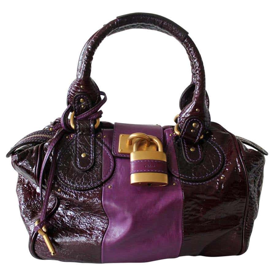 Bally Violet Lizard Bag For Sale at 1stDibs