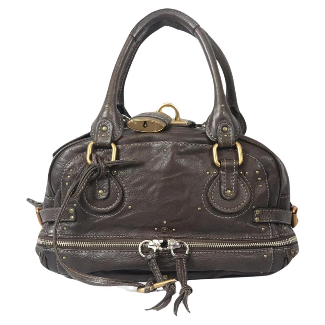 Chloé Paddington Large Leather Shoulder Bag For Sale