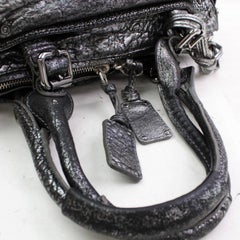 Chloé Paddington Limited Edition 866572 Silver Leather Shoulder Bag