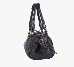 Sac Chloé Paddington moyen, bleu marine – années 2000