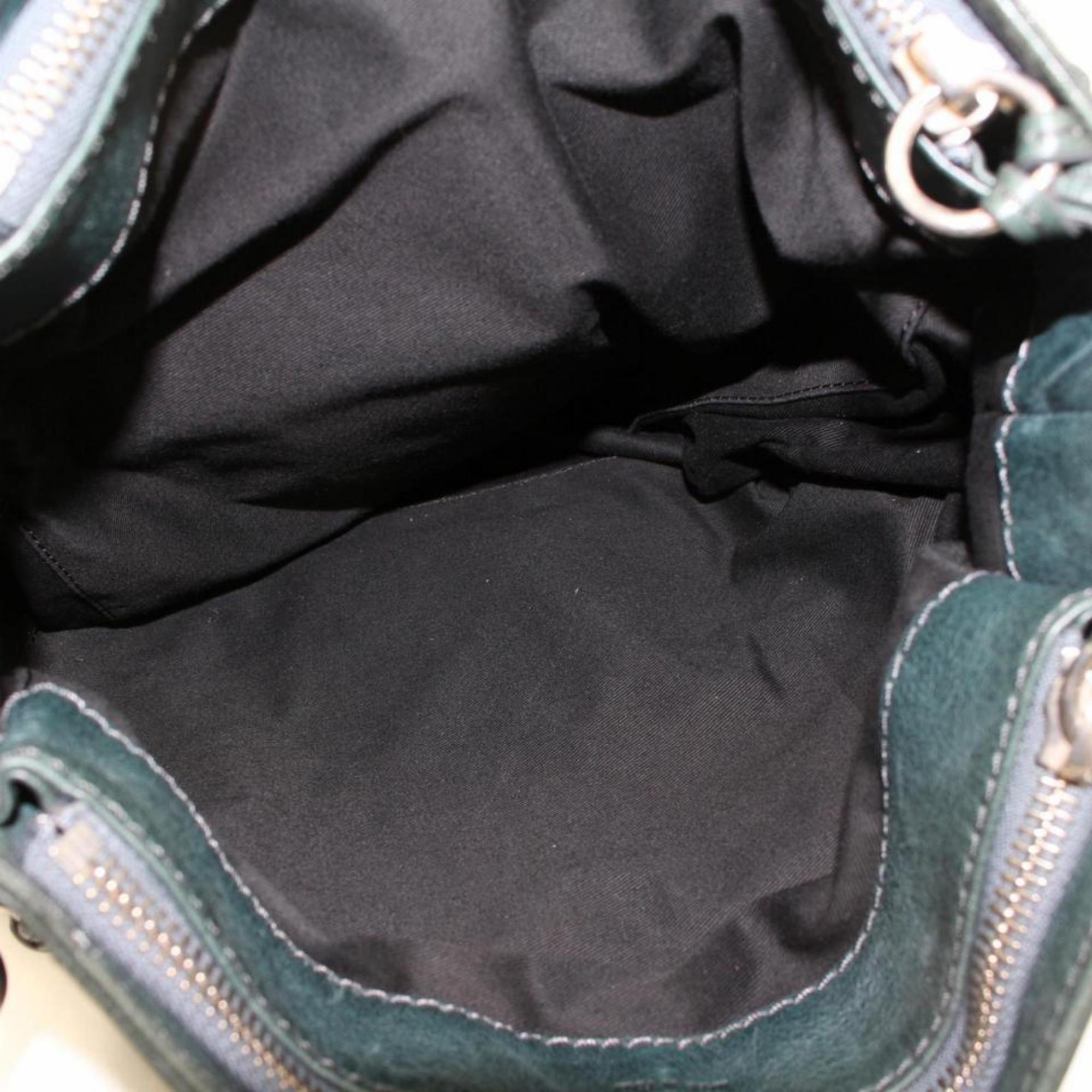 Chloé Paddington Padlock Hobo 868993 Green Leather Shoulder Bag For Sale 4