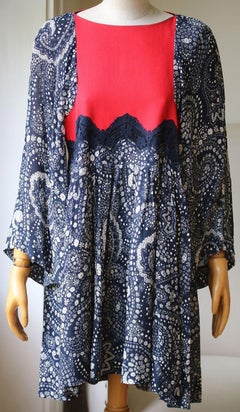 Chloé Paisley-Print Crepe Mini Dress