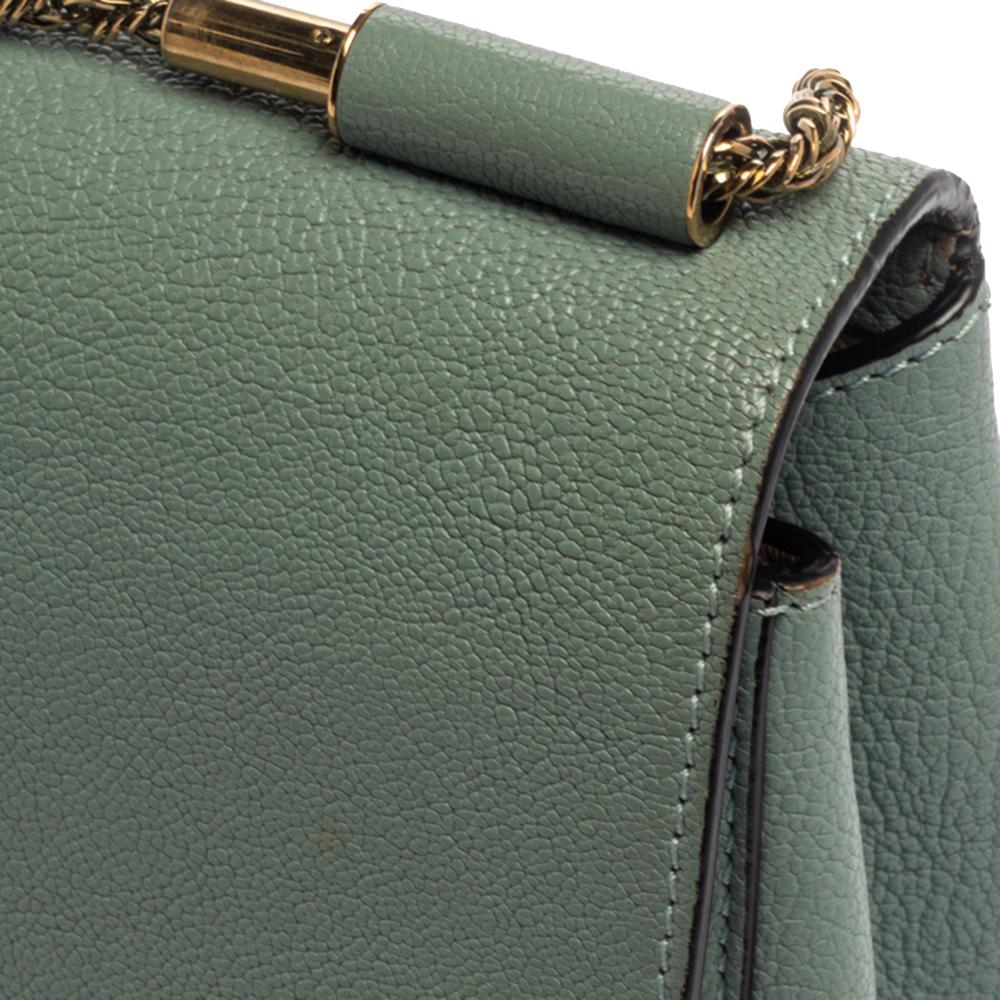 Chloe Pale Green Leather Medium Elsie Shoulder Bag 8