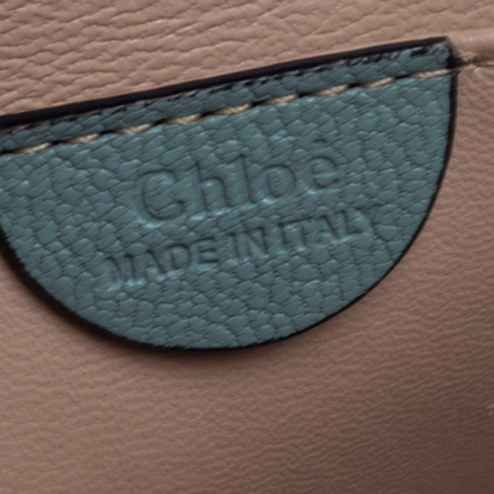 Chloe Pale Green Leather Medium Elsie Shoulder Bag 3