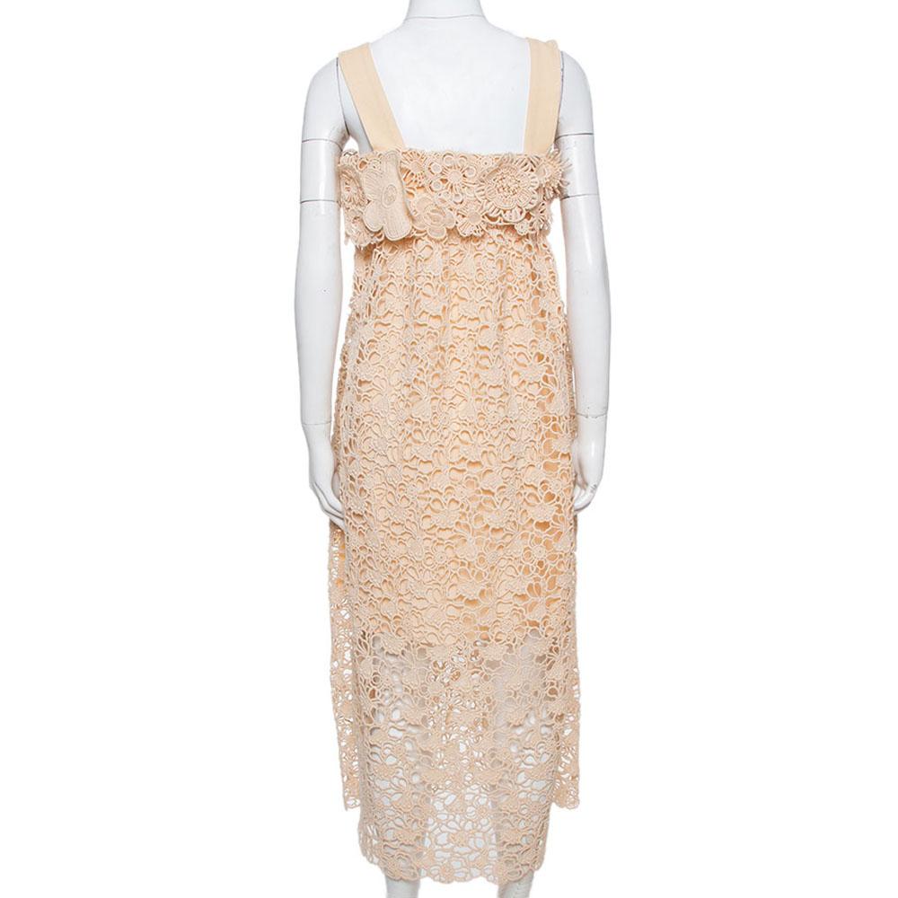 orange lace dress