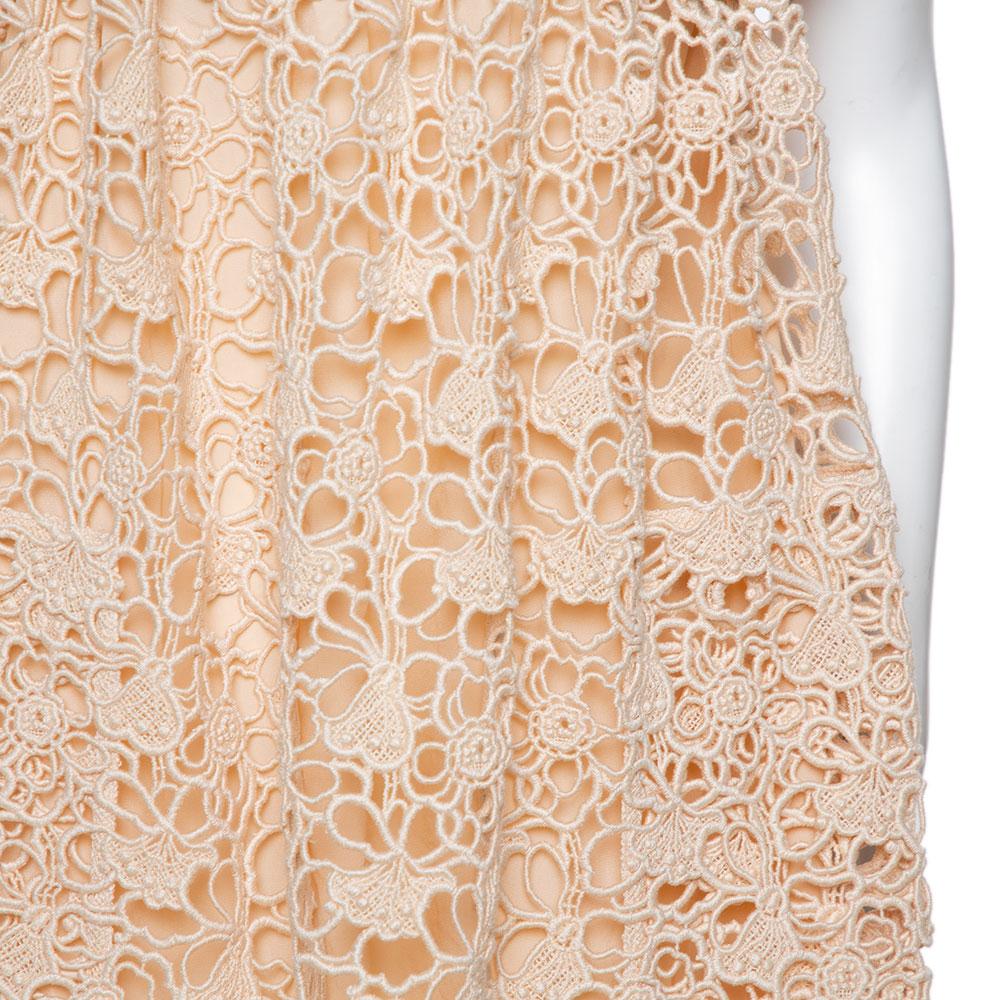 lace orange dress