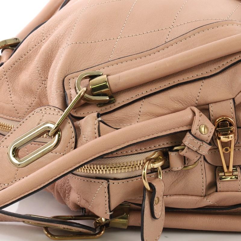 Chloe Paraty Handbag Quilted Leather Medium 2
