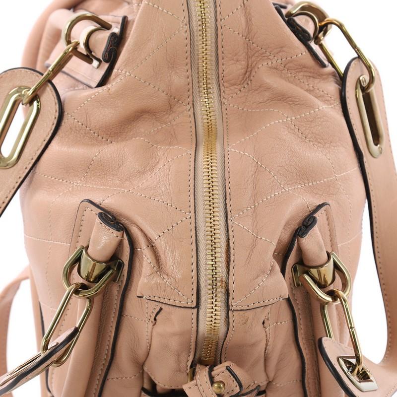 Chloe Paraty Handbag Quilted Leather Medium 4