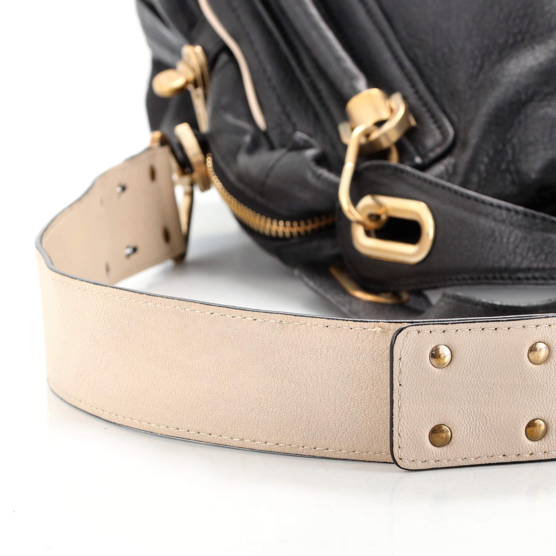 Chloe Paraty Military Top Handle Bag Leather Medium 2