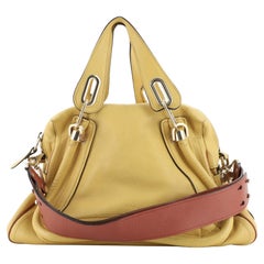 Chloe Paraty Military Top Handle Bag Leather Medium