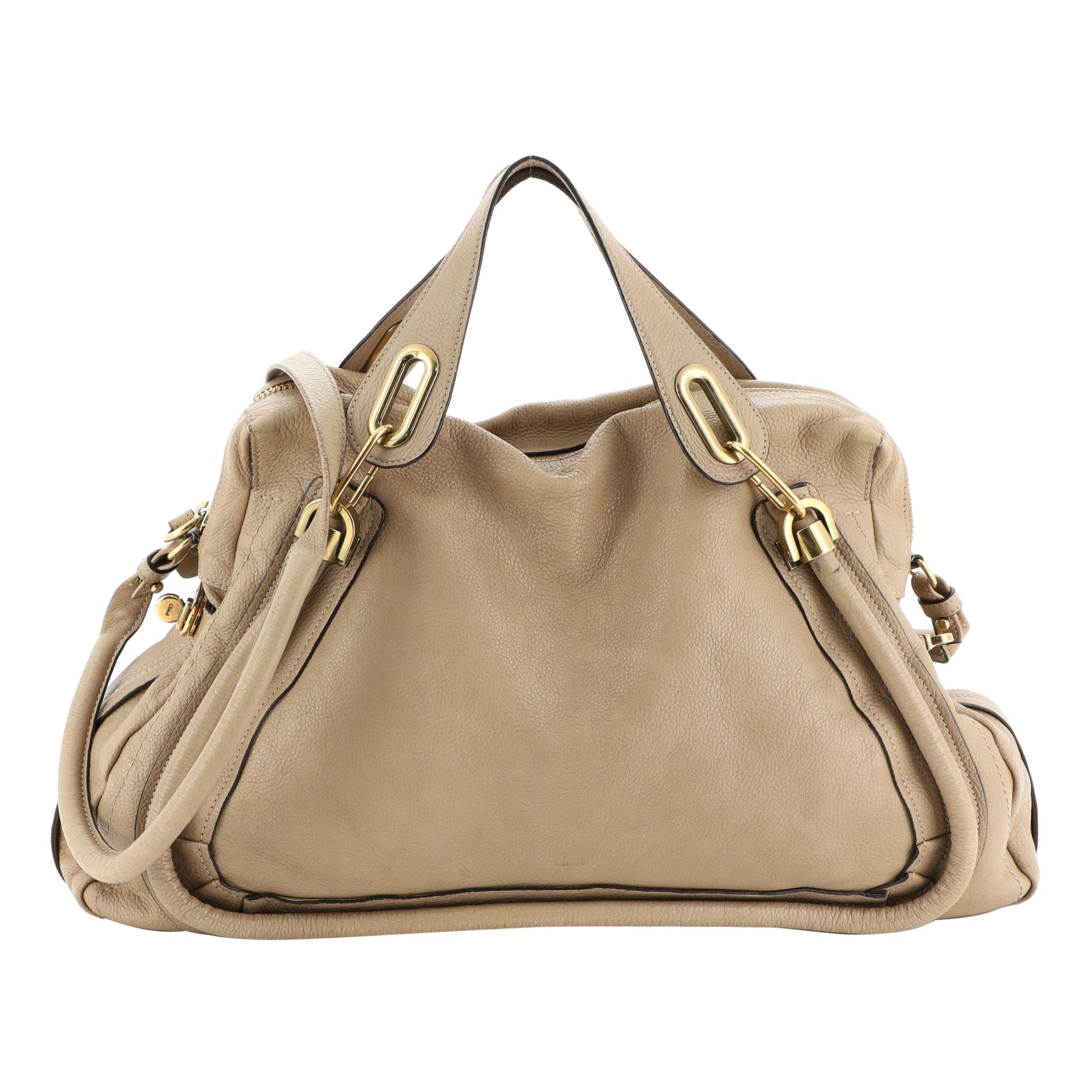 Chloe Paraty Top Handle Bag Leather Large