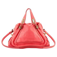 Chloe Paraty Top Handle Tasche aus Leder Medium