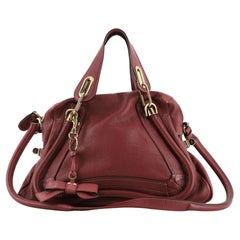 Chloe Paraty Top Handle Tasche aus Leder Medium