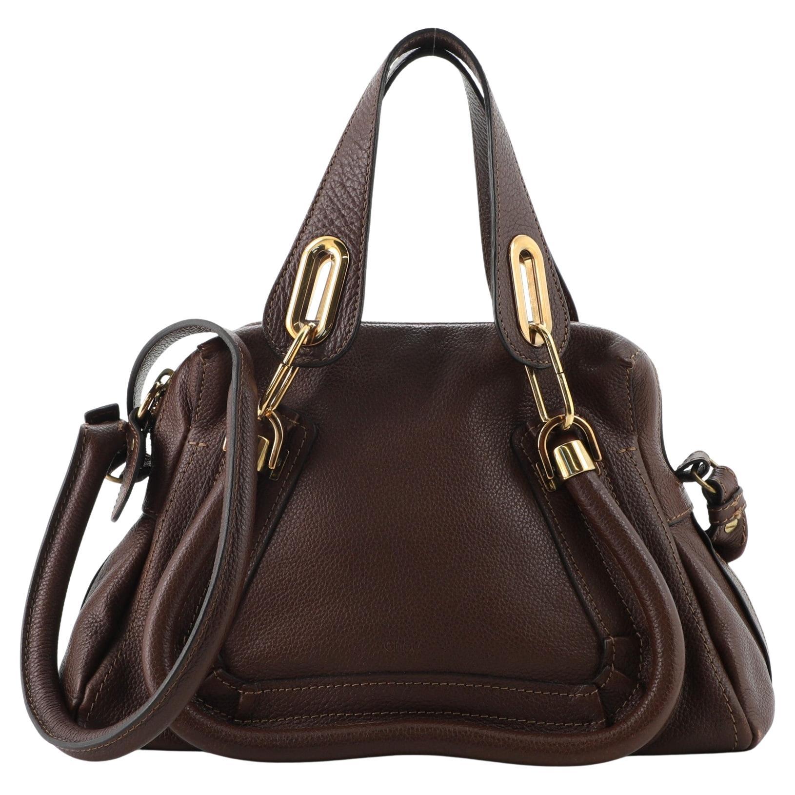 Chloé Paraty Sac à poignée supérieure en cuir petit modèle