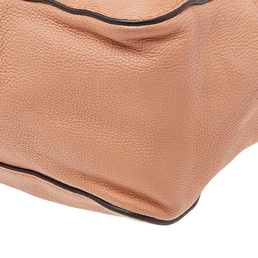 Chloe Peach Leather Large Elsie Shoulder Bag 4