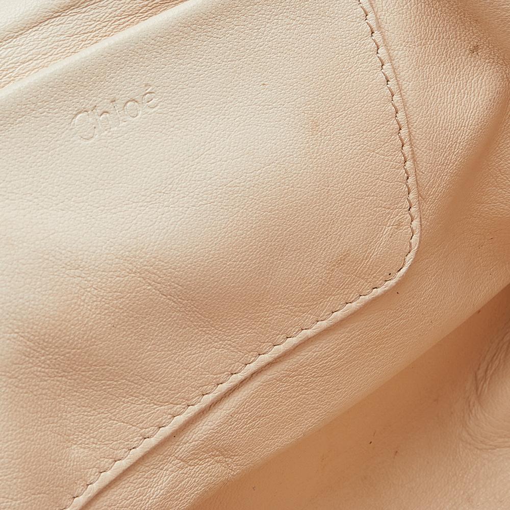 Chloe Peach Leather Large Elsie Shoulder Bag 1