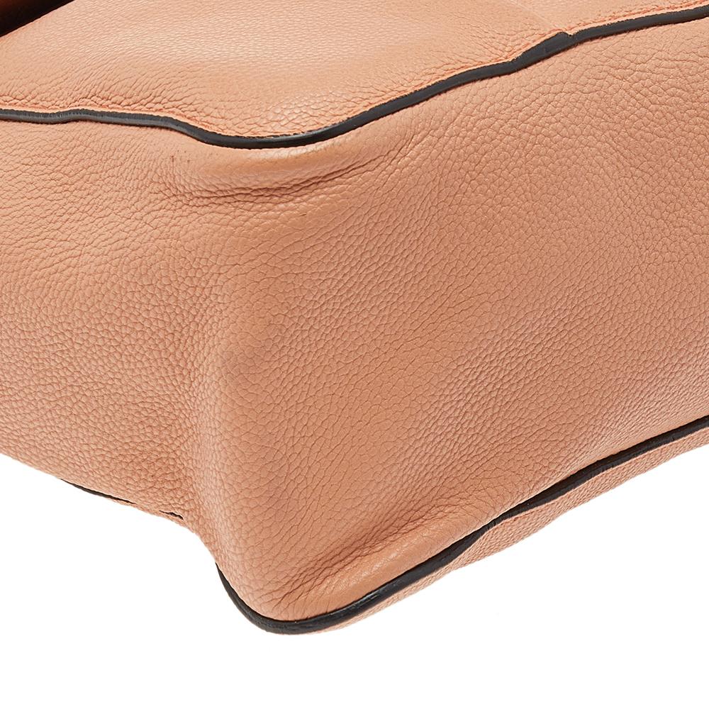 Chloe Peach Leather Large Elsie Shoulder Bag 3