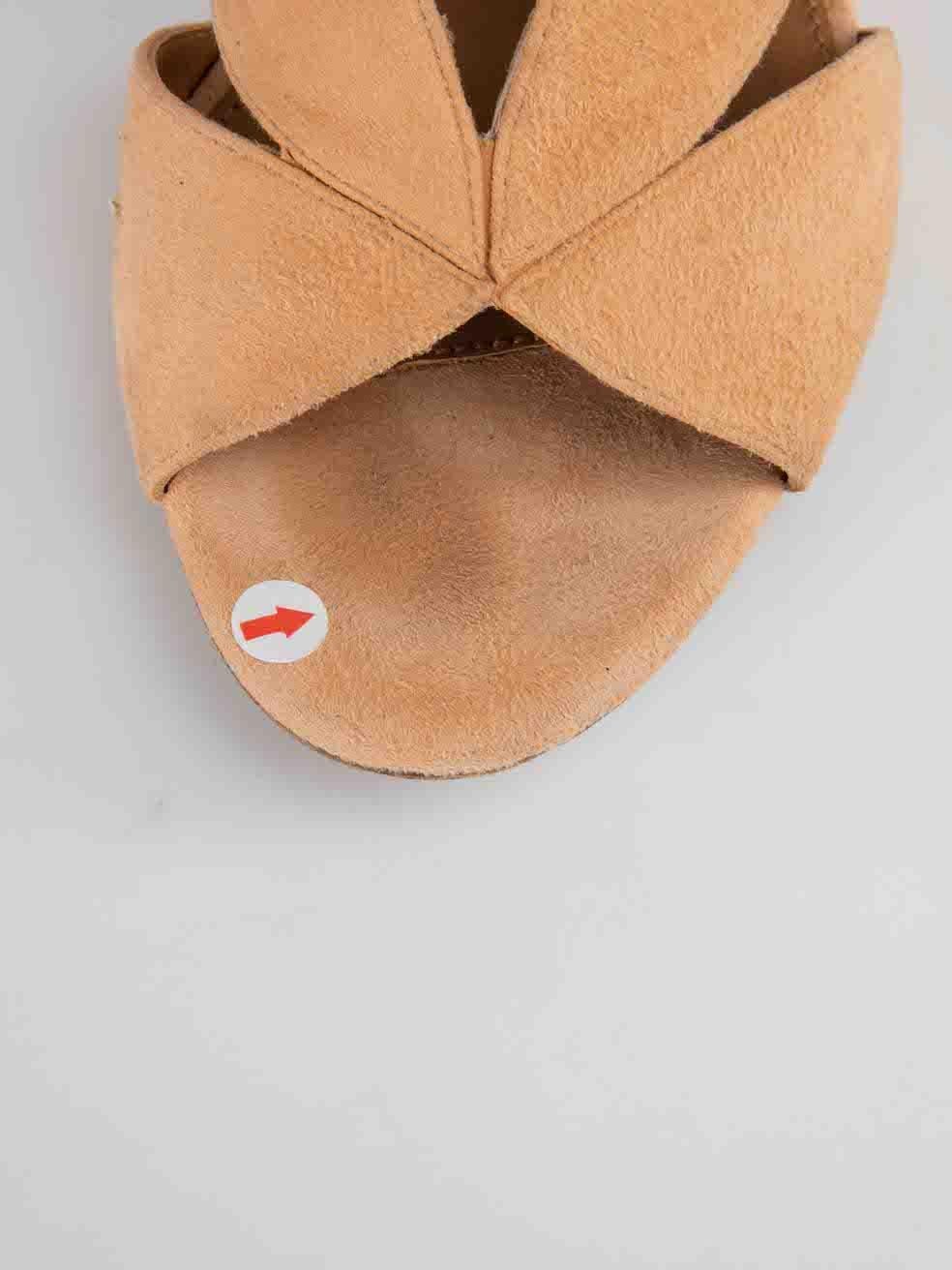Chloé Peach Suede D‚ÄôOrsay Sandals Size IT 36 2