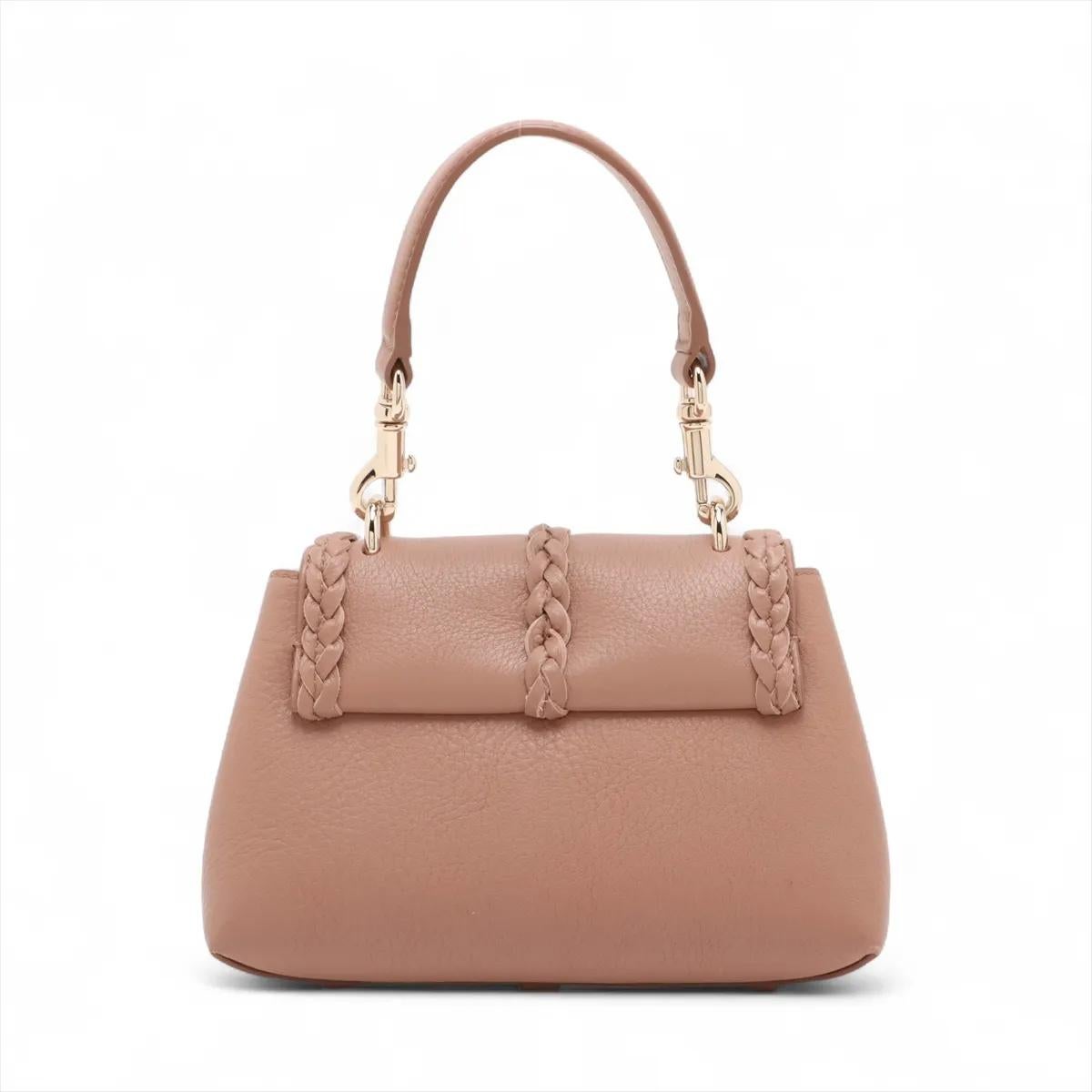Chloe Penelope Leather Two-Way Shoulder Bag Beige (Sac à bandoulière en cuir) Bon état - En vente à Indianapolis, IN