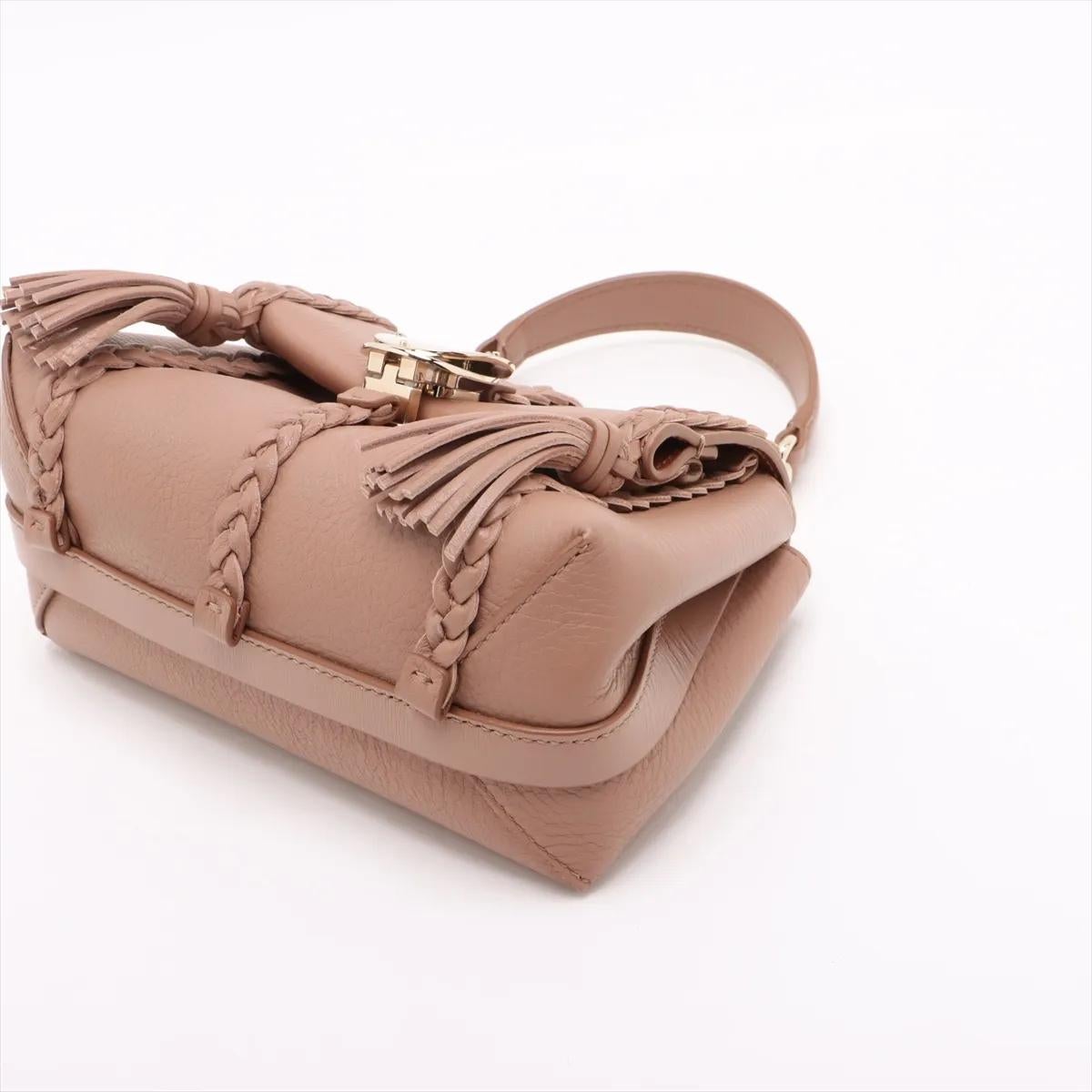 Chloe Penelope Leather Two-Way Shoulder Bag Beige (Sac à bandoulière en cuir) Pour femmes en vente