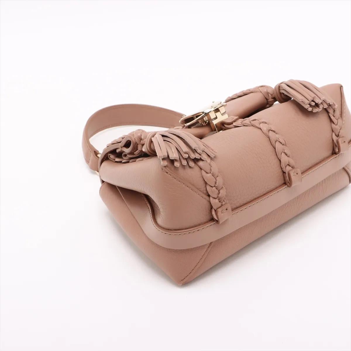 Chloe Penelope Leather Two-Way Shoulder Bag Beige (Sac à bandoulière en cuir) en vente 1
