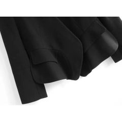 Chloe Peplum Hem Black Jacket