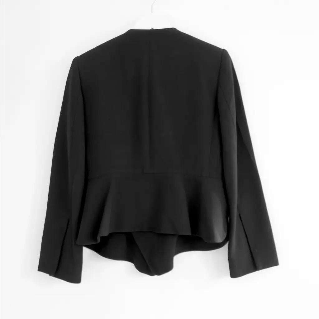 Women's Chloe Peplum Hem Black Jacket For Sale