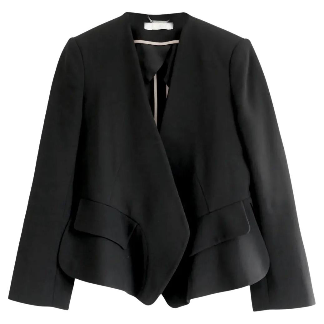 Chloe Peplum Hem Black Jacket For Sale