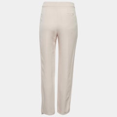 Chloe Pink Crepe Regular Trousers M